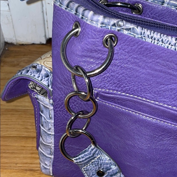 Cowgirl Trendy Elegant Floral Embellished Shoulder Bag - Picture 7 of 13